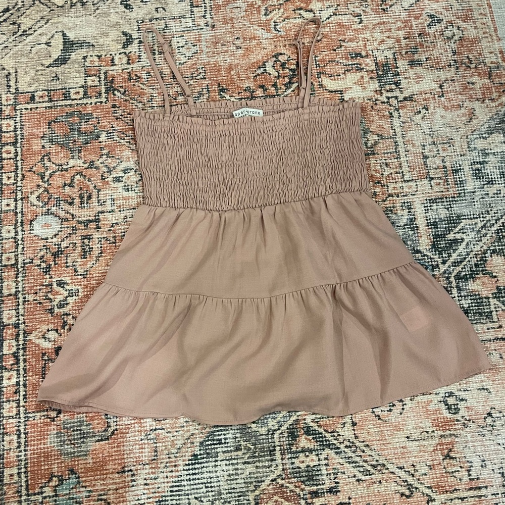 Paper crane tiered tank top